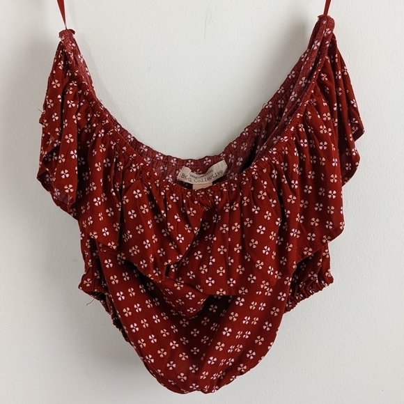 B.o.h Collective Crimson Band of Gypsies Tube Top with Ruffle L - Picture 9 of 9